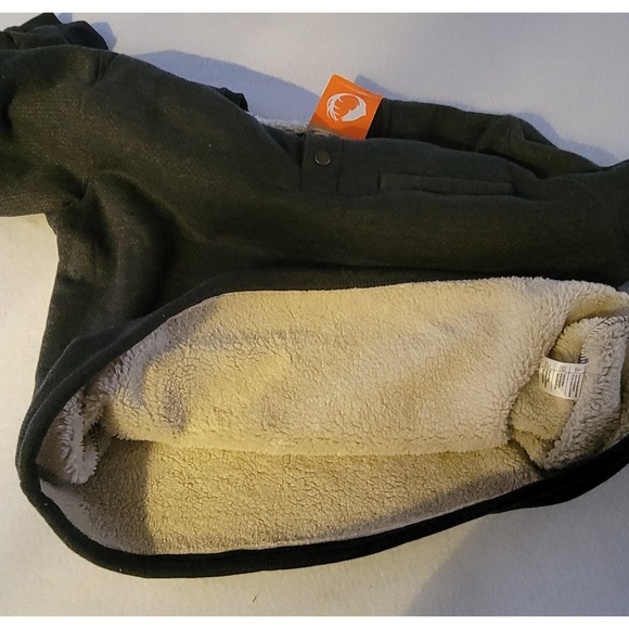 The American OutdoorsmanSherpa Lined Waffle Henley Shirt Size XXL Color Gray - Picture 9 of 11